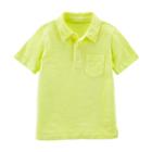 Boys 4-8 Carter's Solid Polo Top, Size: 4/5, Yellow