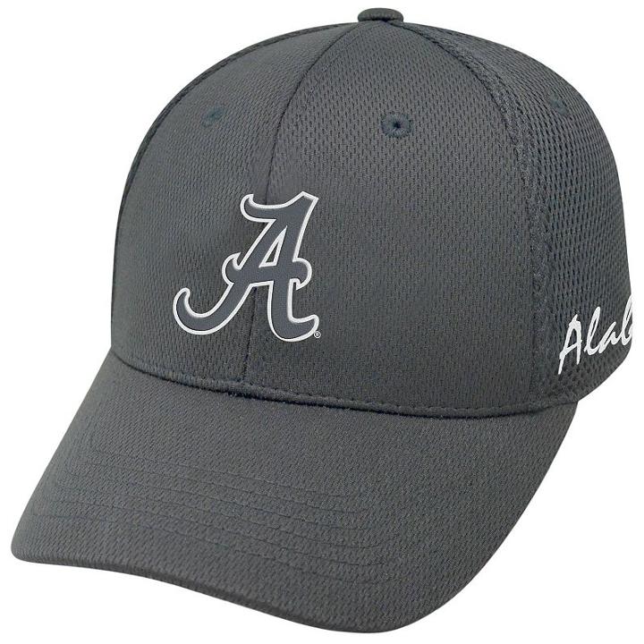 Adult Top Of The World Alabama Crimson Tide Fairway One-fit Cap, Men's, Grey (charcoal)