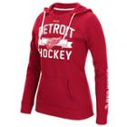 Women's Reebok Detroit Red Wings Banner Arch Hoodie, Size: Large, Multicolor