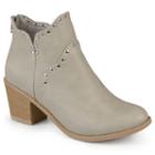 Journee Collection Krisla Women's Ankle Boots, Girl's, Size: 9, Grey