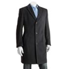 Men's Jean-paul Germain Classic-fit 38-in. Wool-blend Top Coat, Size: 54 Reg, Black
