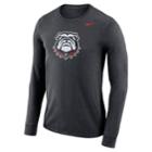Men's Nike Georgia Bulldogs Dri-fit Logo Tee, Size: Medium, Char