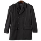 Men's Domini Double-breasted Peacoat, Size: Xl, Black