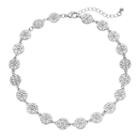 Apt. 9&reg; Filigree Medallion Choker Necklace, Women's, Silver