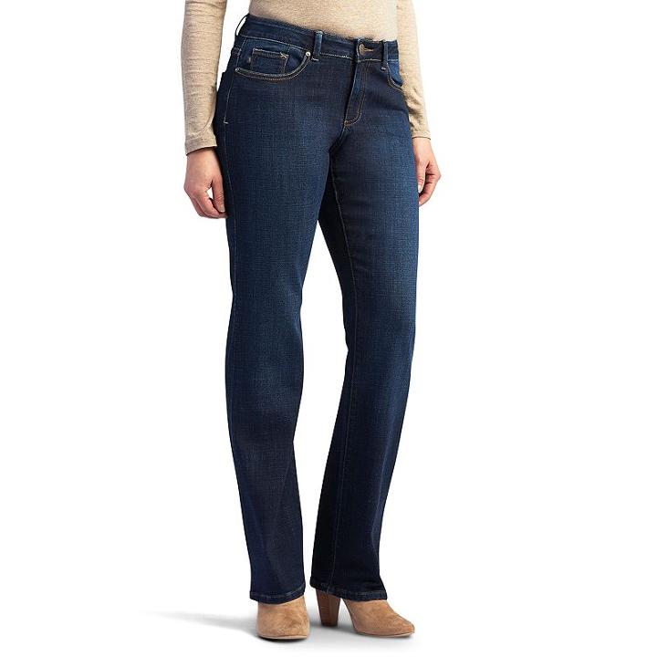 Women's Lee Modern Fit Curvy Bootcut Jeans, Size: 4 - Regular, Purple