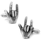 Sign Language Love Cuff Links, Men's, Silver