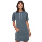 Women's Sonoma Goods For Life&trade; French Terry Hoodie Shift Dress, Size: Xl, Dark Blue
