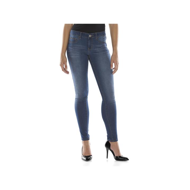 Juniors' So&reg; 5-pocket Knit Jeggings, Kids Unisex, Size: 7, Blue