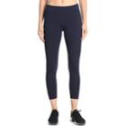 Women's Danskin Wide Waist Ankle Leggings, Size: Small, Blue (navy)