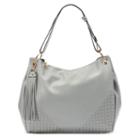 Mellow World Kimberly Woven Slouchy Convertible Hobo, Women's, Grey