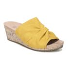 Lifestride Mallory Women's Wedge Sandals, Size: 8.5 N, Yellow