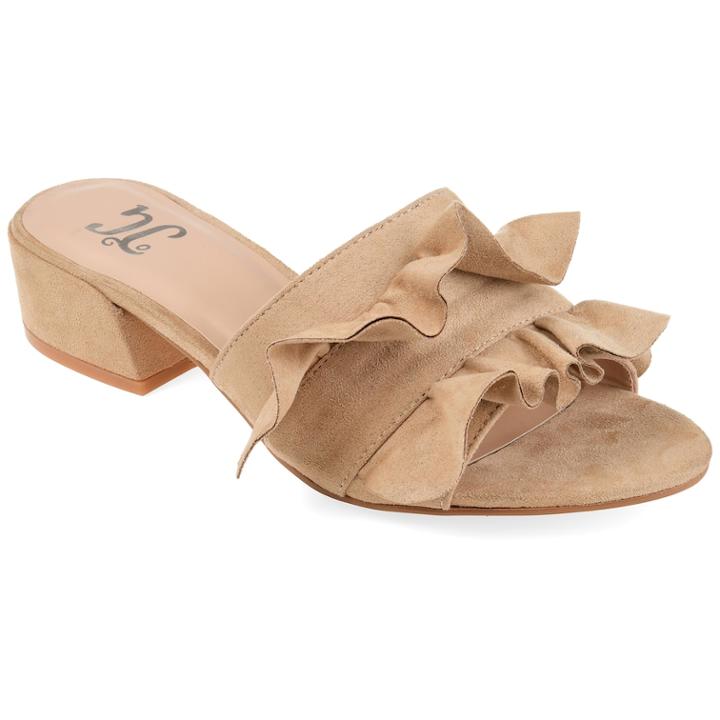 Journee Collection Sabica Women's Mules, Size: Medium (9), Lt Beige