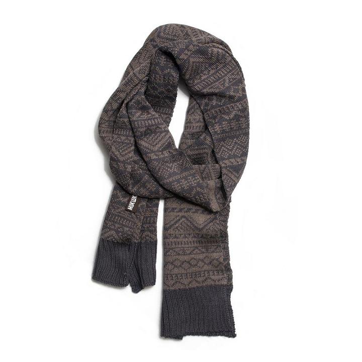 Muk Luks Patterned Scarf - Men, Grey