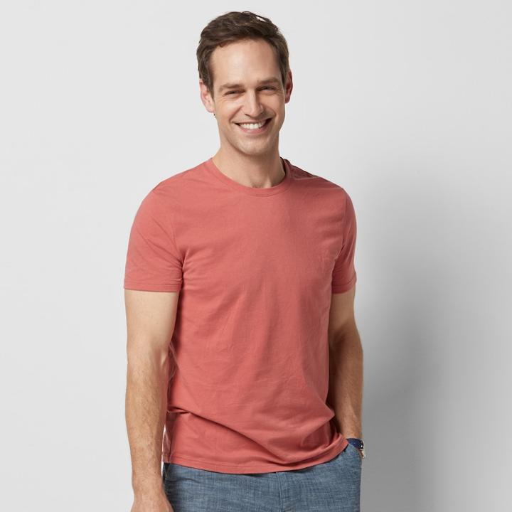 Men's Sonoma Goods For Life&trade; Flexwear Classic-fit Stretch Tee, Size: Medium, Med Pink