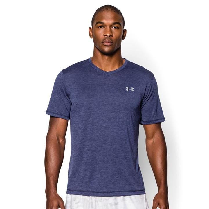 Mens' Under Armour Tech V-neck Tee, Men's, Size: Xl, Blue (navy)