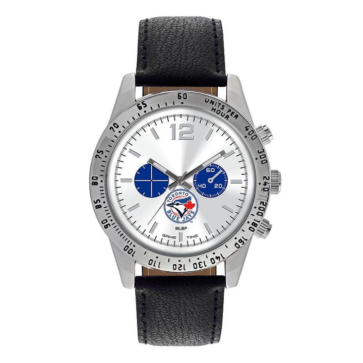 Men's Game Time Toronto Blue Jays Letterman Watch, Black