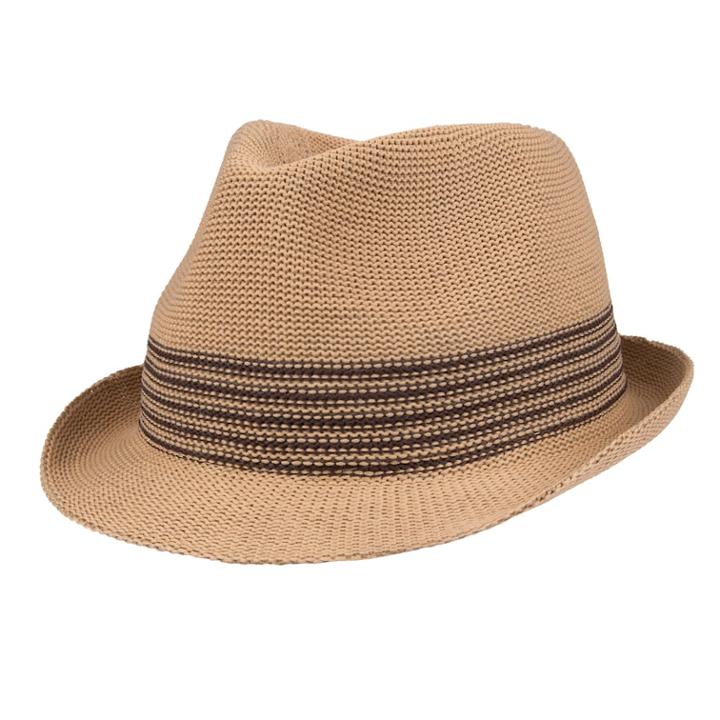 Men's Wembley Knit Fedora, Size: S/m, Dark Beige