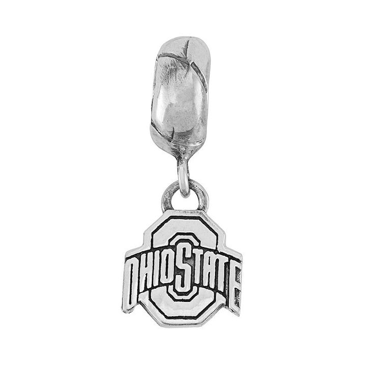 Dayna U Sterling Silver Ohio State Buckeyes Logo Charm, Women's, Grey