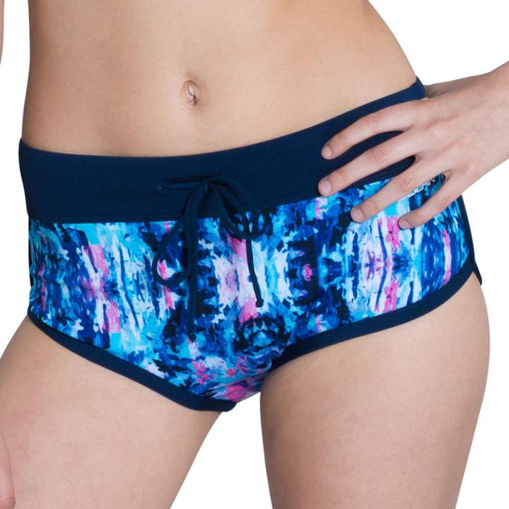 Women's Dolfin Bellas Print Boyshort Bottoms, Size: Xxs, Blue (azure)
