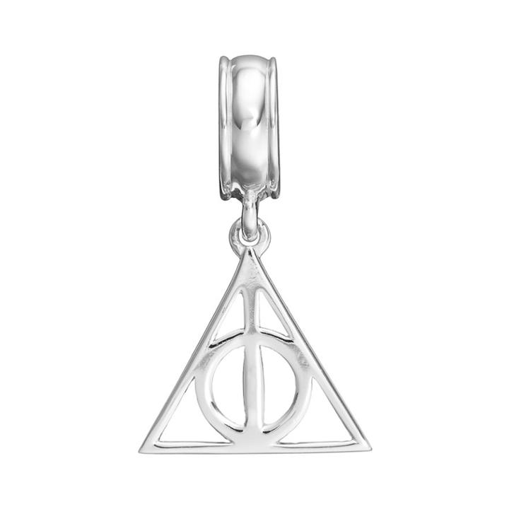 Harry Potter Sterling Silver Deathly Hallows Symbol Charm, Women's, Grey