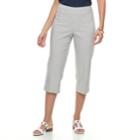 Women's Dana Buchman Millennium 21-in. Pull-on Capris, Size: Small, White