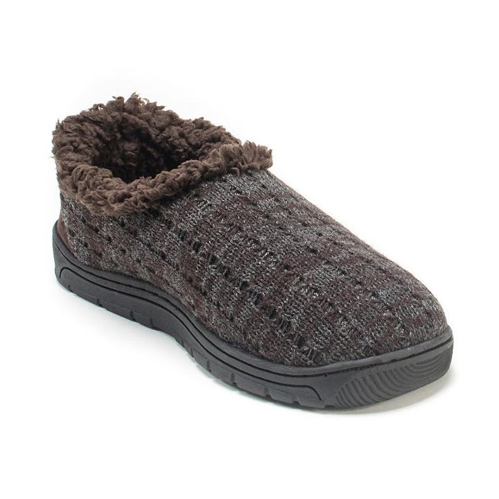 Muk Luks Men's John Slide Slippers, Size: Small, Dark Brown
