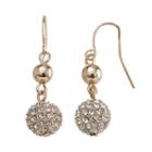 Chaps Bead Drop Earrings, Women's, Gold