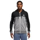 Men's Adidas Full-zip Hoodie, Size: Xl, Black