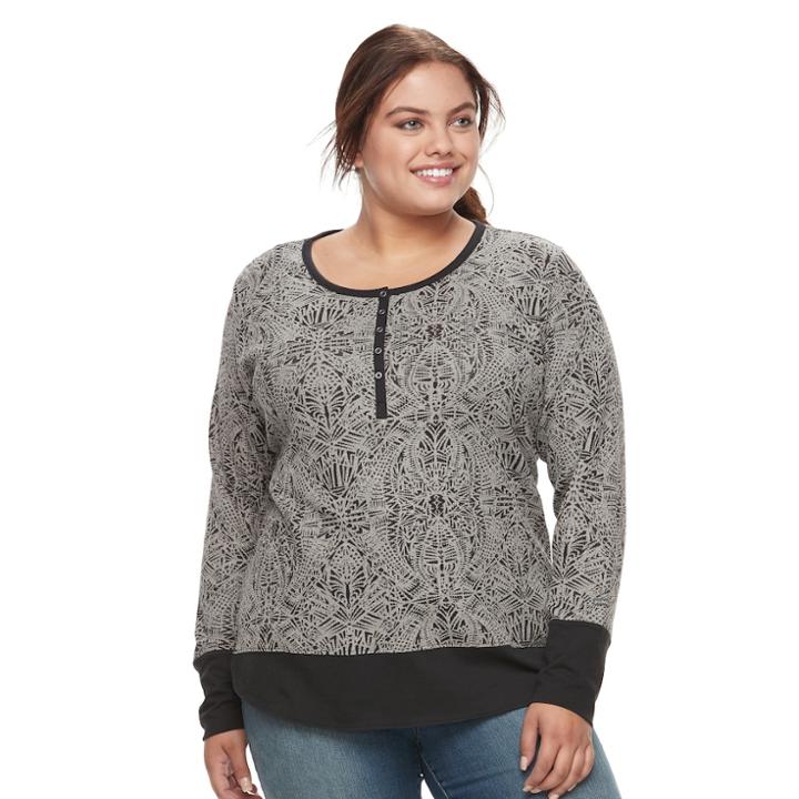 Plus Size Columbia Ski Valley Ii Thermal Henley, Women's, Size: 1xl, Grey (charcoal)