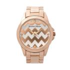 Journee Collection Women's Chevron Stainless Steel Watch, Pink