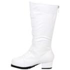 Youth White Costume Boots, Boy's, Size: 11-12