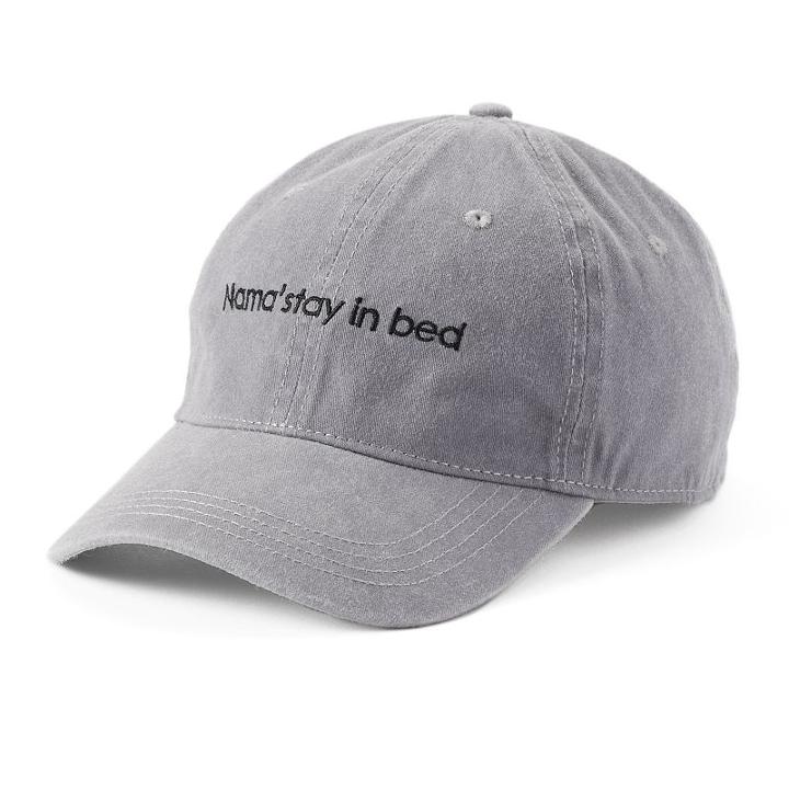Women's So&reg; Denim Nama'stay In Bed Baseball Cap, Light Grey