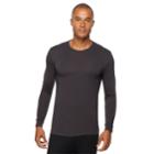 Men's Heat Keep Thermal Performance Base Layer Tee, Size: Regular, Grey (charcoal)