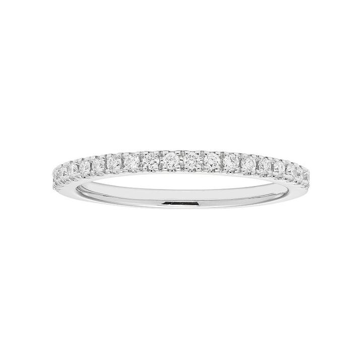 Boston Bay Diamonds 14k White Gold 1/5 Carat T.w. Igl Certified Diamond Wedding Ring, Women's