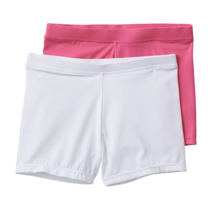 Girls Maidenform 2-pk. Playground Pals Bike Shorts, Size: Xs, Pink