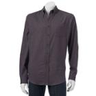 Men's Croft & Barrow&reg; Classic-fit Plaid Flannel Button-down Shirt, Size: Small, Dark Grey