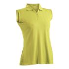Women's Nancy Lopez Grace Sleeveless Golf Polo, Size: Medium, Yellow