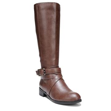 Lifestride Subtle Women's Knee High Boots, Size: 7 Wide, Dark Brown