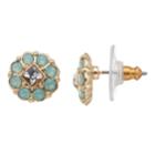 Dana Buchman Crystal Flower Stud Earrings, Women's, Lt Green