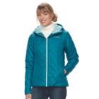 Women's Columbia Copper Crest Hooded Quilted Jacket, Size: Small, Green Oth
