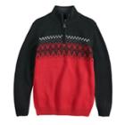 Boys 8-20 Urban Pipeline&trade; Fairisle Quarter-zip Sweater, Size: Xl, Red