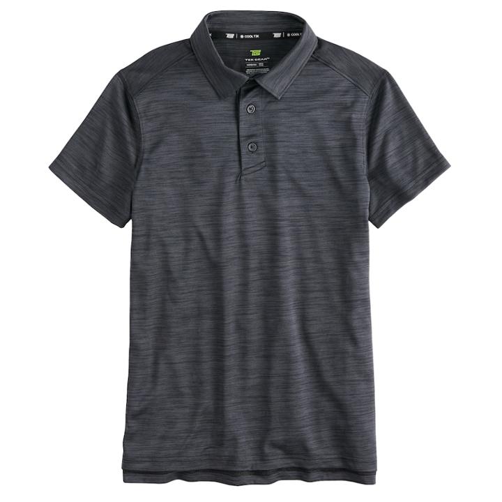 Boys 8-20 Tek Gear&reg; Performance Polo, Size: M(10-12), Black