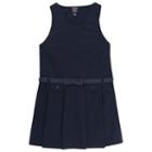 Girls 4-14 French Toast School Uniform Bow Belted Jumper, Girl's, Size: 8, Blue (navy)