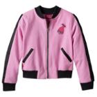Girls 4-6x Dreamworks Trolls Poppy Bomber Jacket, Girl's, Size: 6, Lt Purple