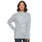 Women's Croft & Barrow&reg; Marled Mockneck Sweater, Size: Xl, Med Blue