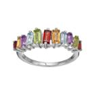 Adora Sterling Silver Gemstone Ring, Women's, Size: 8, Multicolor