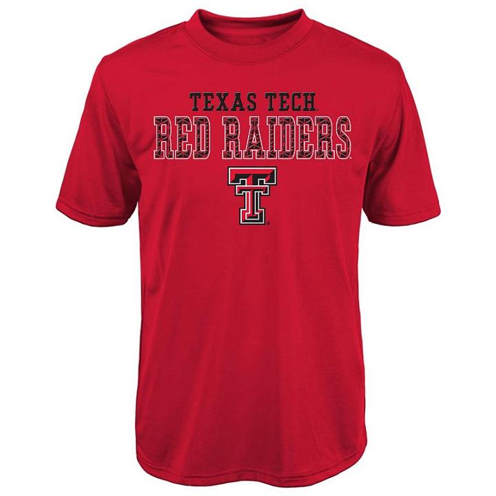 Boys 8-20 Texas Tech Red Raiders Fulcrum Performance Tee, Size: L(14/16)