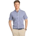 Men's Izod Replen Button-down Shirt, Size: Small, Dark Blue