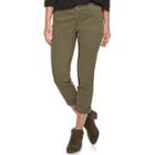 Women's Sonoma Goods For Life&trade; Flex Waist Chino Capris, Size: 14, Green