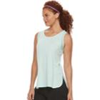 Women's Tek Gear&reg; Side Slit Mesh Tank, Size: Medium, Lt Green